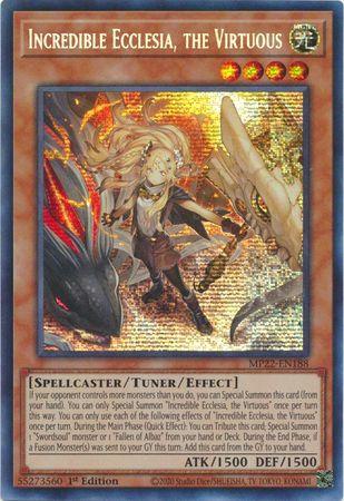 Incredible Ecclesia, the Virtuous MP22-EN188 YuGiOh 2022 Tin of the Pharaoh's Gods Mega Pack