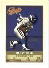 Randy Moss [Second Row] #78 Football Cards 2002 Fleer Authentix Prices