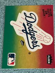 Los Angeles Dodgers Baseball Cards 1987 Fleer Team Stickers Prices