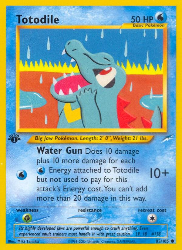 Totodile [1st Edition] #85 Pokemon Neo Destiny