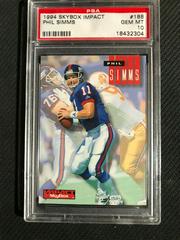 Phil Simms #188 Football Cards 1994 Skybox Impact Prices