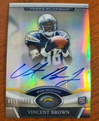 Vincent Brown [Autograph] #101 Football Cards 2011 Topps Platinum Prices