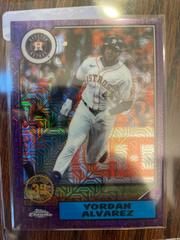Yordan Alvarez [Purple] #T87C2-99 Baseball Cards 2022 Topps Silver Pack 1987 Chrome Series 2 Prices