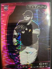 Jake Burger [Pink Pulsar] #13 Baseball Cards 2022 Panini Chronicles Titan Prices