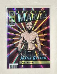 Justin Gaethje [Purple Laser] #15 Ufc Cards 2022 Panini Donruss UFC Octagon Marvels Prices