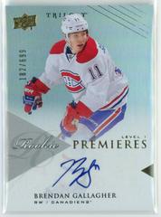 Brendan Gallagher [Autograph] #125 Hockey Cards 2013 Upper Deck Trilogy Prices