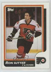 Ron Sutter #109 Hockey Cards 1986 Topps Prices