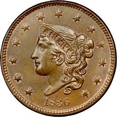 1836 Coins Coronet Head Penny Prices