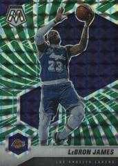 LeBron James [Green Swirl] Basketball Cards 2020 Panini Mosaic Prices
