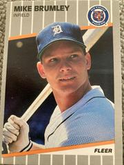 Mike Brumley Baseball Cards 1989 Fleer Update Prices