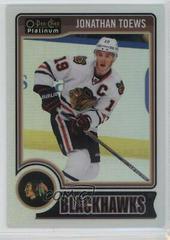 Jonathan Toews [White Ice] #47 Hockey Cards 2014 O-Pee-Chee Platinum Prices