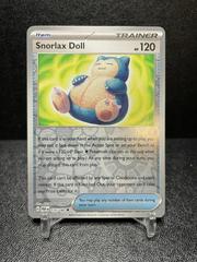 Snorlax Doll [Reverse Holo] Pokemon Paradox Rift Prices
