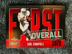 Earl Campbell [Red] #3 Football Cards 2023 Leaf Draft Prices