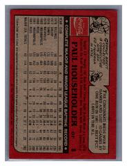 Back | Paul Householder Baseball Cards 1982 Coca Cola