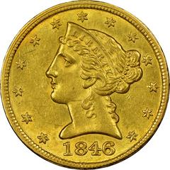 1846 O Coins Liberty Head Half Eagle Prices