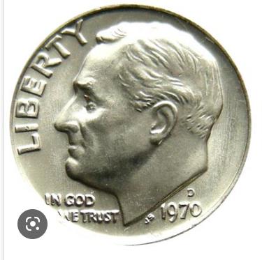 1970 D Coins Roosevelt Dime