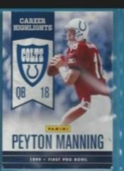 PEYTON MANNING Football Cards 2012 Panini Super Bowl XLVI Career Highlights Prices