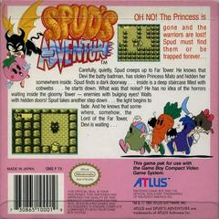 Back Of Box | Spud's Adventure GameBoy