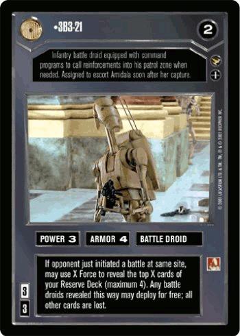 3B3-21 [Limited] Star Wars CCG Theed Palace