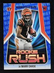 Ja'Marr Chase [True Blue] #RR7 Football Cards 2021 Panini Rookies and Stars Rush Prices