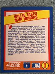 Willie Takes MVP Honors #48 Baseball Cards 1989 Score Magic Motion Trivia A Year to Remember Prices