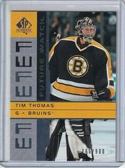 Tim Thomas Hockey Cards 2002 SP Authentic Prices