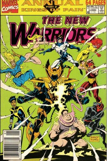 The New Warriors Annual [Newsstand] #1 (1991) Cover Art