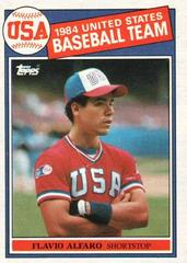 Flavio Alfaro [84 USA Baseball Team] #391 Baseball Cards 1985 Topps Prices