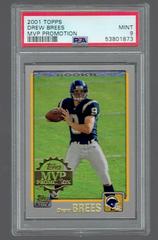 Drew Brees Football Cards 2001 Topps MVP Promotion Prices
