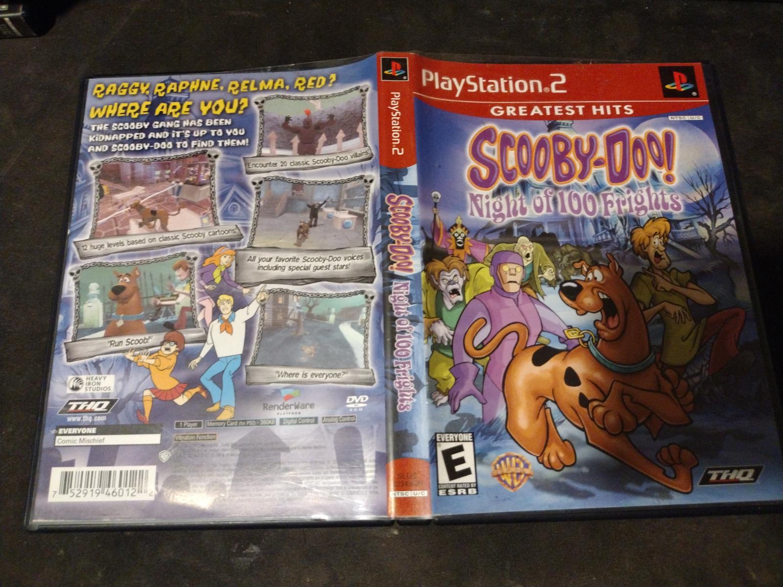 Scooby Doo Night Of 100 Frights Item Box And Manual Playstation 2