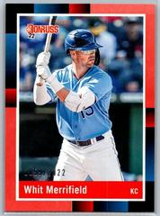 Whit Merrifield [Red] Baseball Cards 2022 Panini Donruss Retro 1988 Signatures Prices