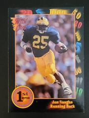 Jon Vaughn #52 Football Cards 1991 Wild Card College Draft Picks Prices