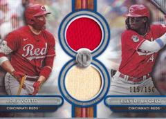 Elly De La Cruz / Joey Votto [Blue Dual Player] #DR2-VD Baseball Cards 2024 Topps Tribute Dual Relic Prices