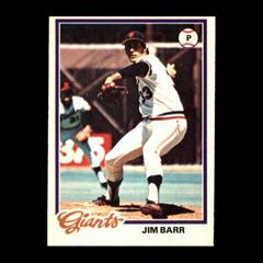Jim Barr #19 Baseball Cards 1978 O Pee Chee Prices