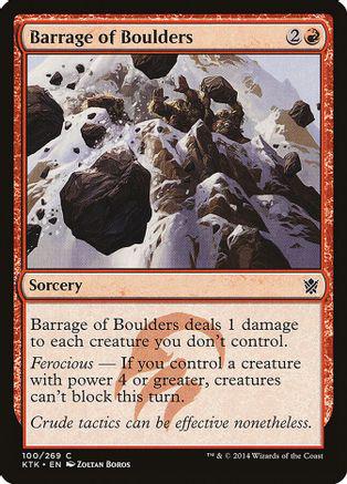 Barrage of Boulders Magic Khans of Tarkir