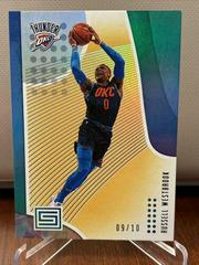 Russell Westbrook [Gold] #100 Basketball Cards 2018 Panini Status Prices