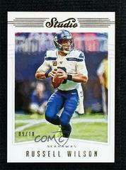 Russell Wilson [Gold] #S20 Football Cards 2019 Panini Chronicles Studio Prices