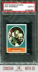 Dick Anderson Football Cards 1972 Sunoco Stamps Prices