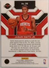Back Of Card | Jabari Smith Jr. Basketball Cards 2022 Panini Prizm Emergent