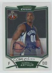 Darrell Arthur Autograph #183 Basketball Cards 2008 Bowman Chrome Prices