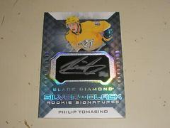 Philip Tomasino Hockey Cards 2021 Upper Deck Black Diamond Silver on Black Rookie Signatures Prices