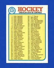 Checklist 1-132 Hockey Cards 1982 O-Pee-Chee Prices