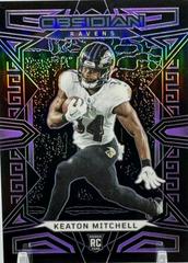 Keaton Mitchell [Purple Electric Etch] #106 Football Cards 2023 Panini Obsidian Prices