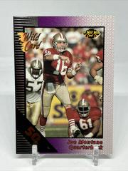 Joe Montana [50 Stripe Silver] Football Cards 1992 Wild Card Field Force Prices