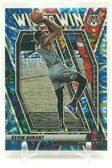 Kevin Durant [Reactive Blue] #1 Basketball Cards 2020 Panini Mosaic Will to Win Prices
