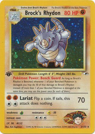 Brock's Rhydon [1st Edition] #2 Prices | Pokemon Gym Heroes | Pokemon Cards