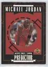 Michael Jordan #R1 Basketball Cards 1995 Upper Deck Predictor Player of the Month Redemption Prices