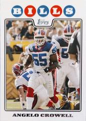 Angelo Crowell #240 Football Cards 2008 Topps Prices