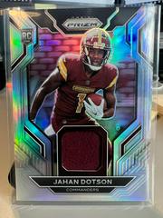 Jahan Dotson [Silver] #RG-JD Football Cards 2022 Panini Prizm Rookie Gear Prices