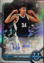 Chet Holmgren Basketball Cards 2021 Bowman University Chrome Autographs Prices